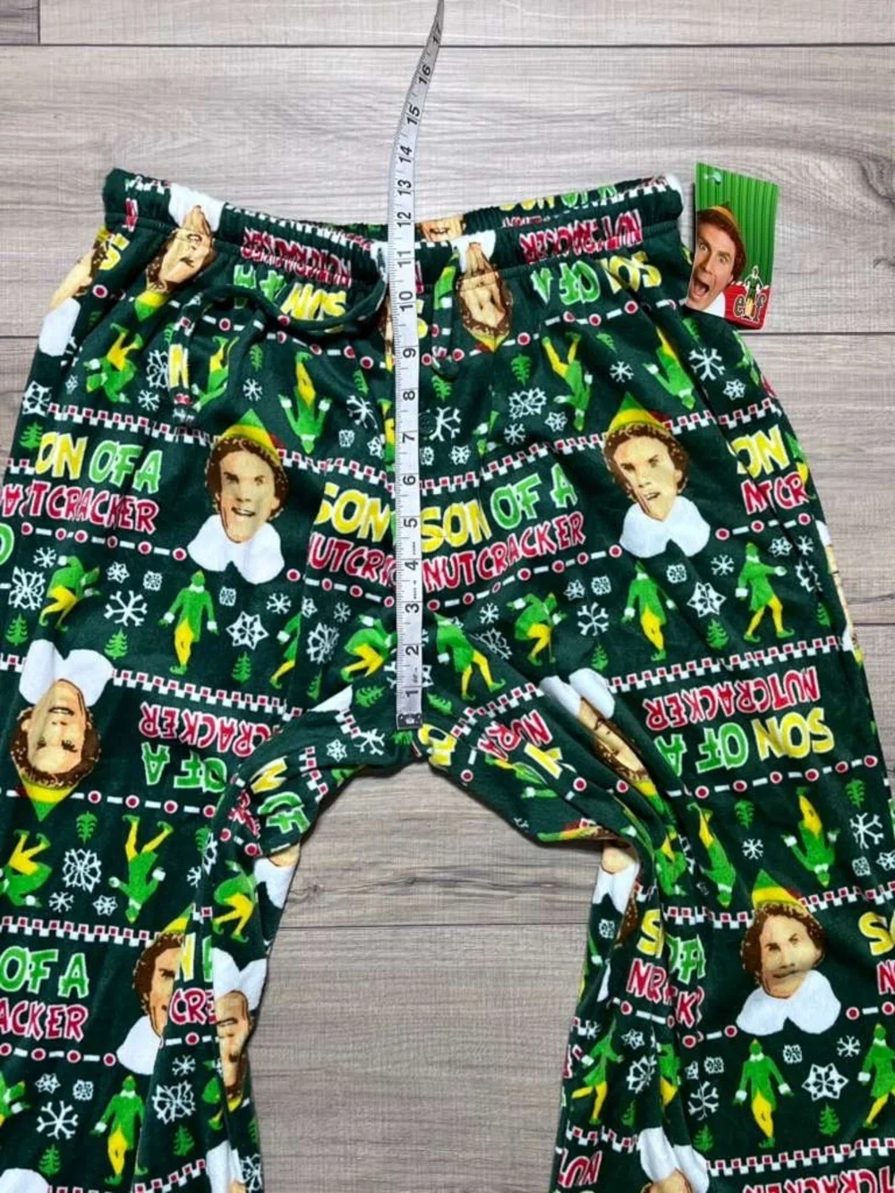 Elf Movie Mens Son Of A Nutcracker Fleece Pajama Lounge Pants Size Medium - Picture 3 of 12
